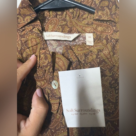 NWT Soft Surroundings Knightsbridge Blouse Size XS - Picture 7 of 11